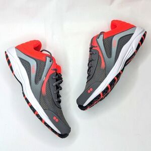 Ryka Women's Dash Pro Grey 10 Oxford Walking Shoes Orange